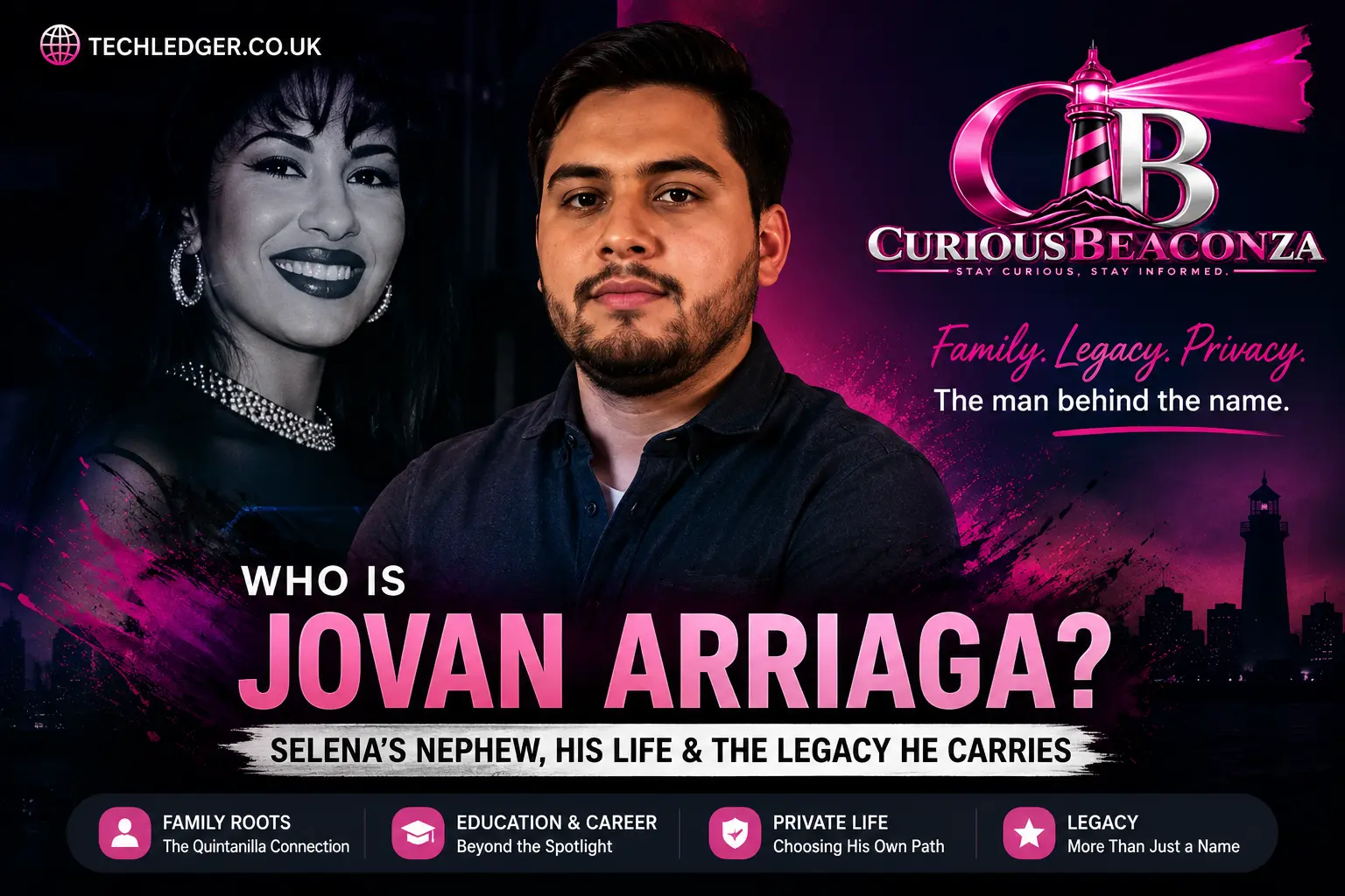 Jovan Arriaga, son of Suzette Quintanilla and nephew of Selena Quintanilla